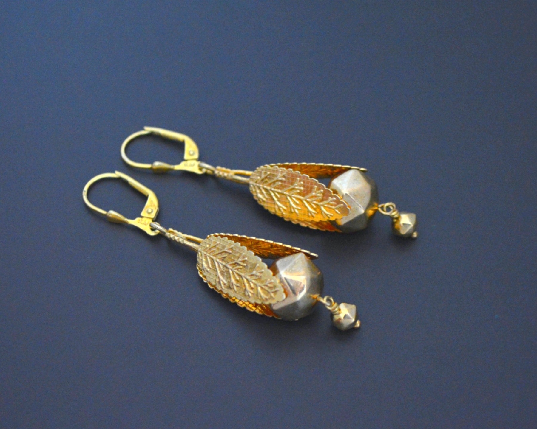 Reserved for A. - Gilded Dangle Earrings from Croatia