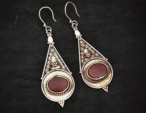 Carnelian Earrings from India
