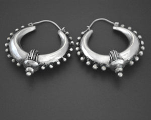 Ethnic Spike Hoop Earrings - LARGE