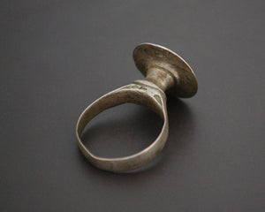 Tuareg Ring with Carved Face - Size 9