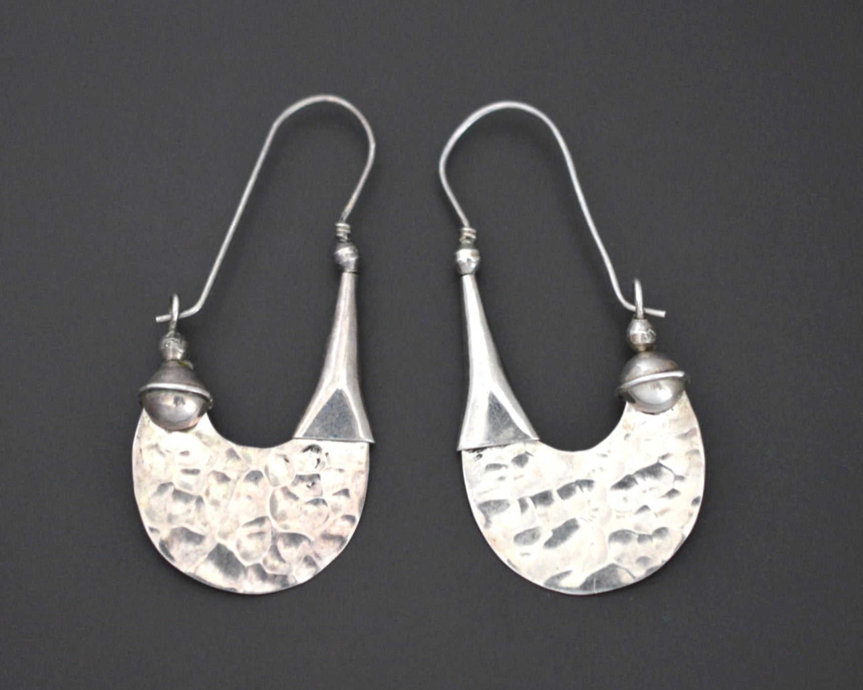 Ethnic Long Hoop Earrings - LARGE