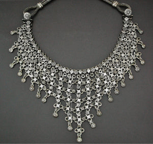Indian Silver Choker Necklace