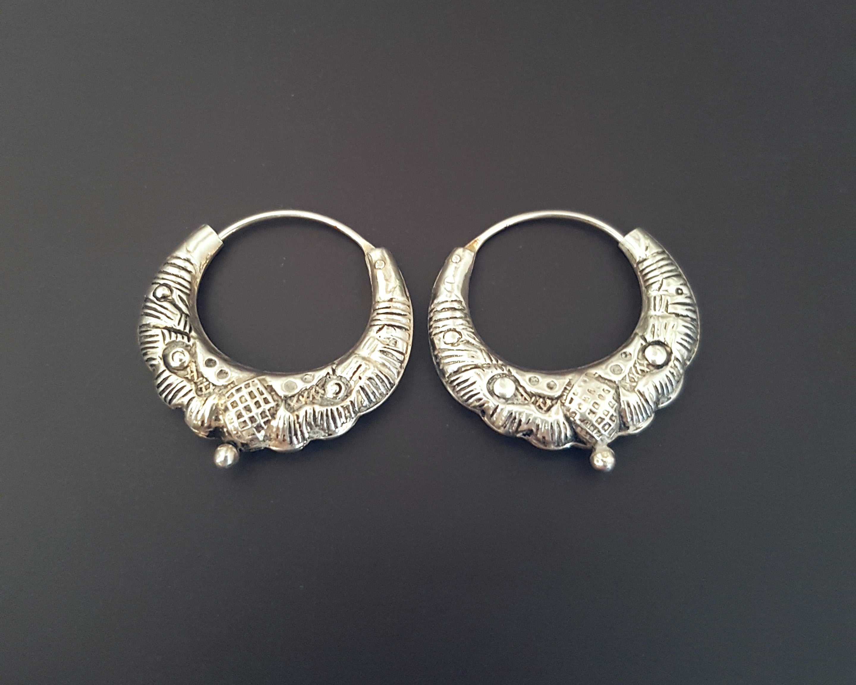 Nepali Hoop Earrings - SMALL / MEDIUM