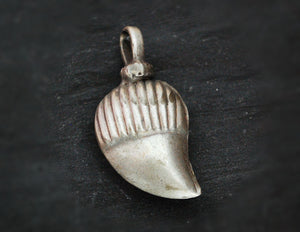 Indian Paisley Mango Silver Charm Pendant