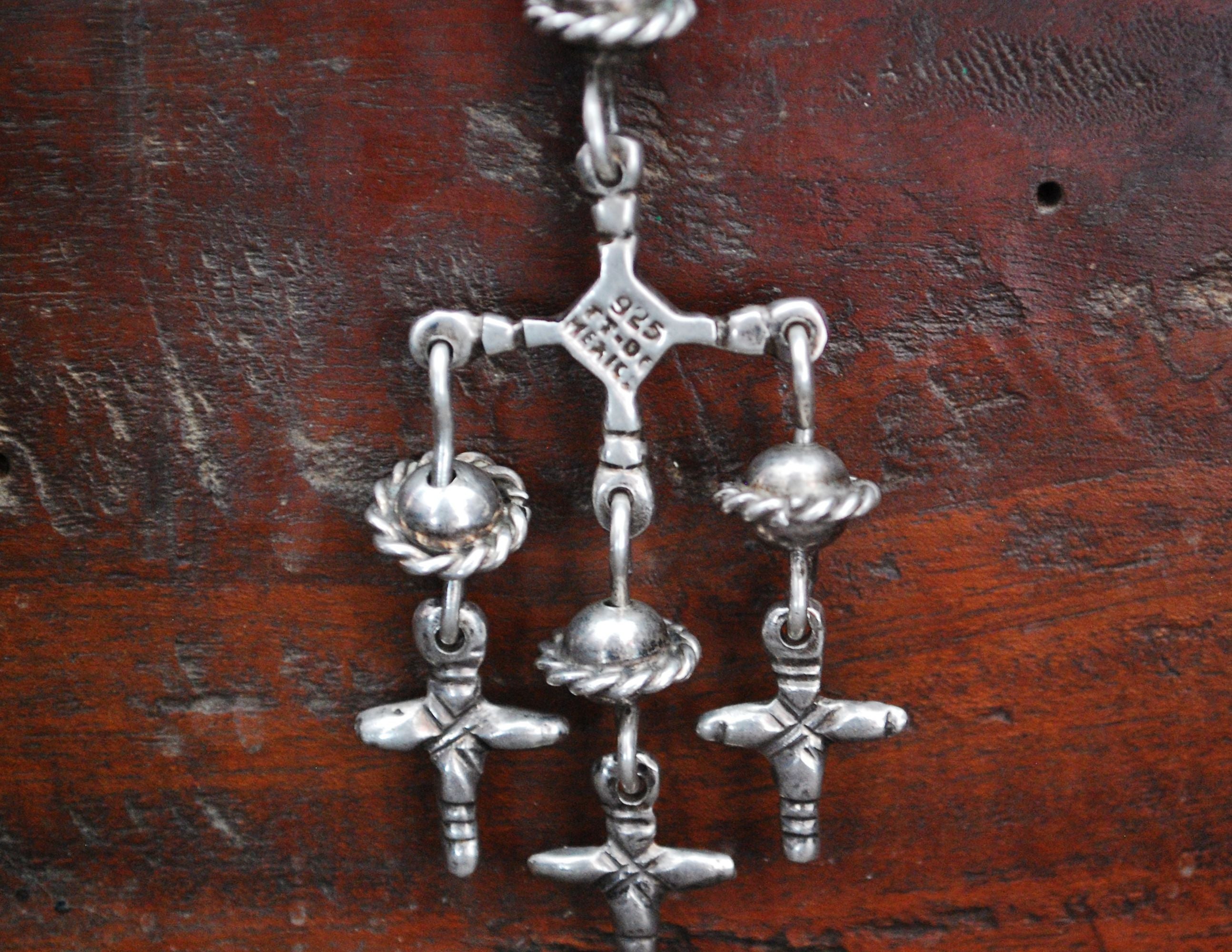Yalalag Silver Cross Pendant - Mexican Jewelry