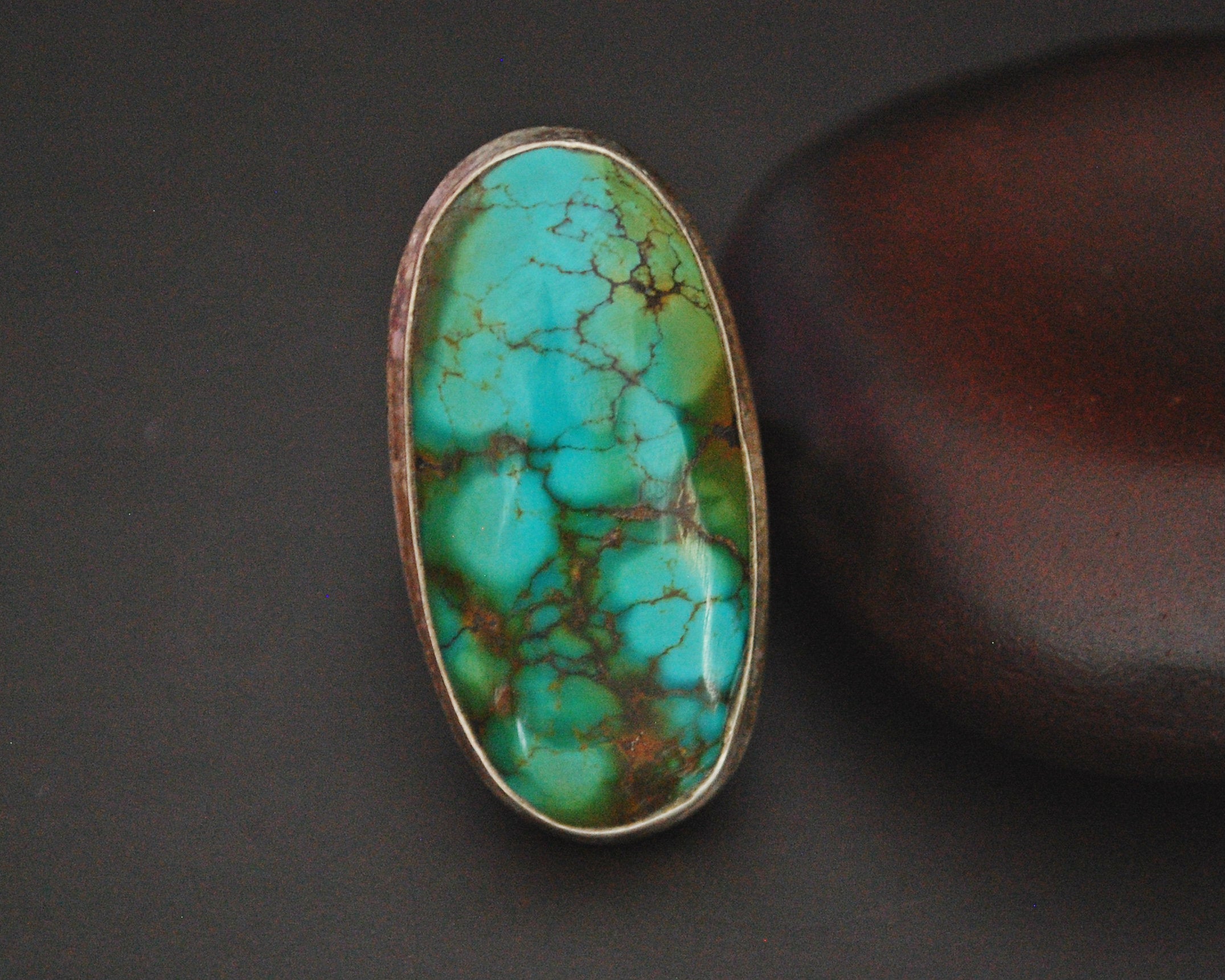 Ethnic Turquoise Ring - Size 6