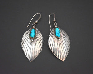Ethnic Turquoise Dangle Earrings