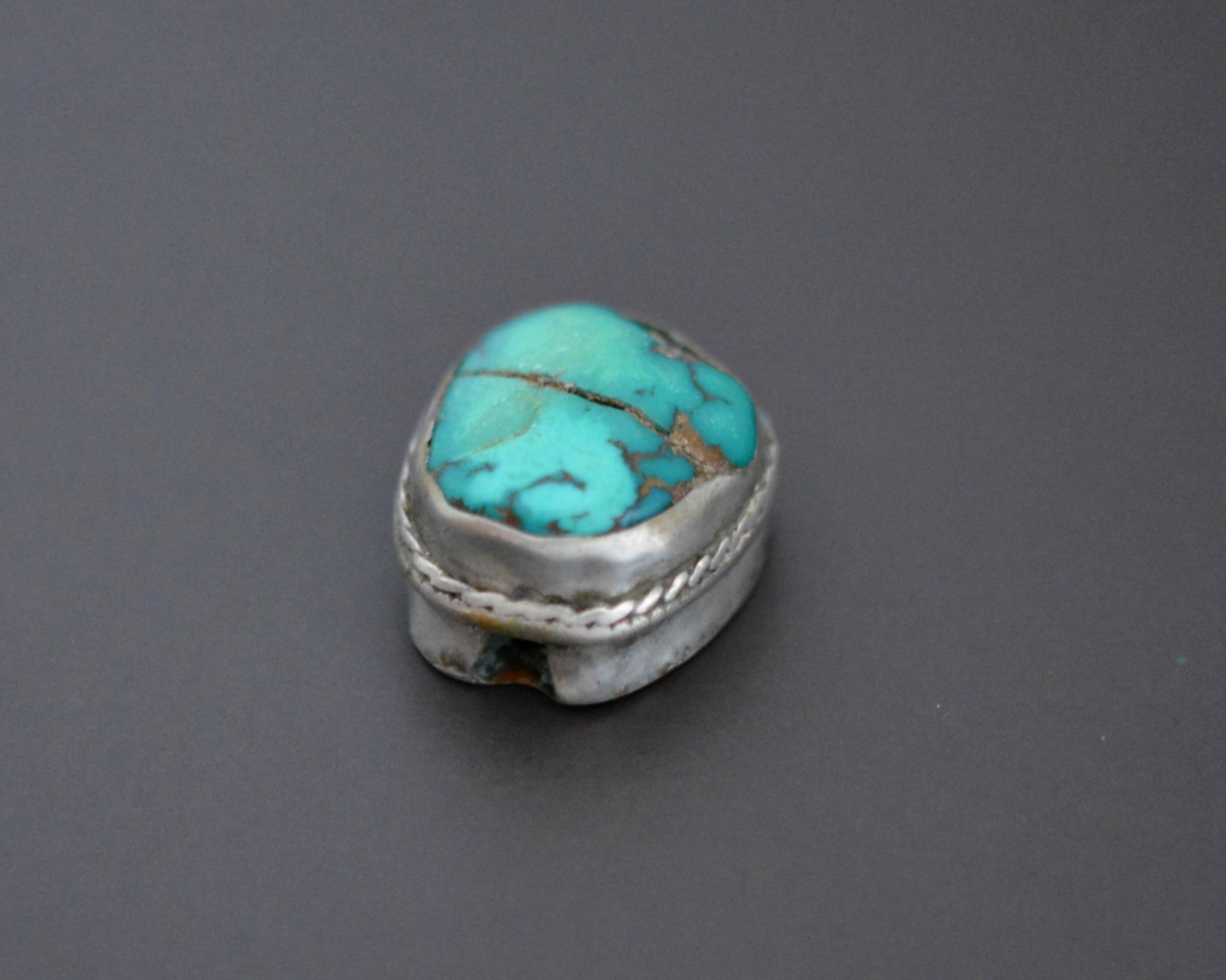 Reserved for S. - Old Tibetan Turquoise Bead Pendant