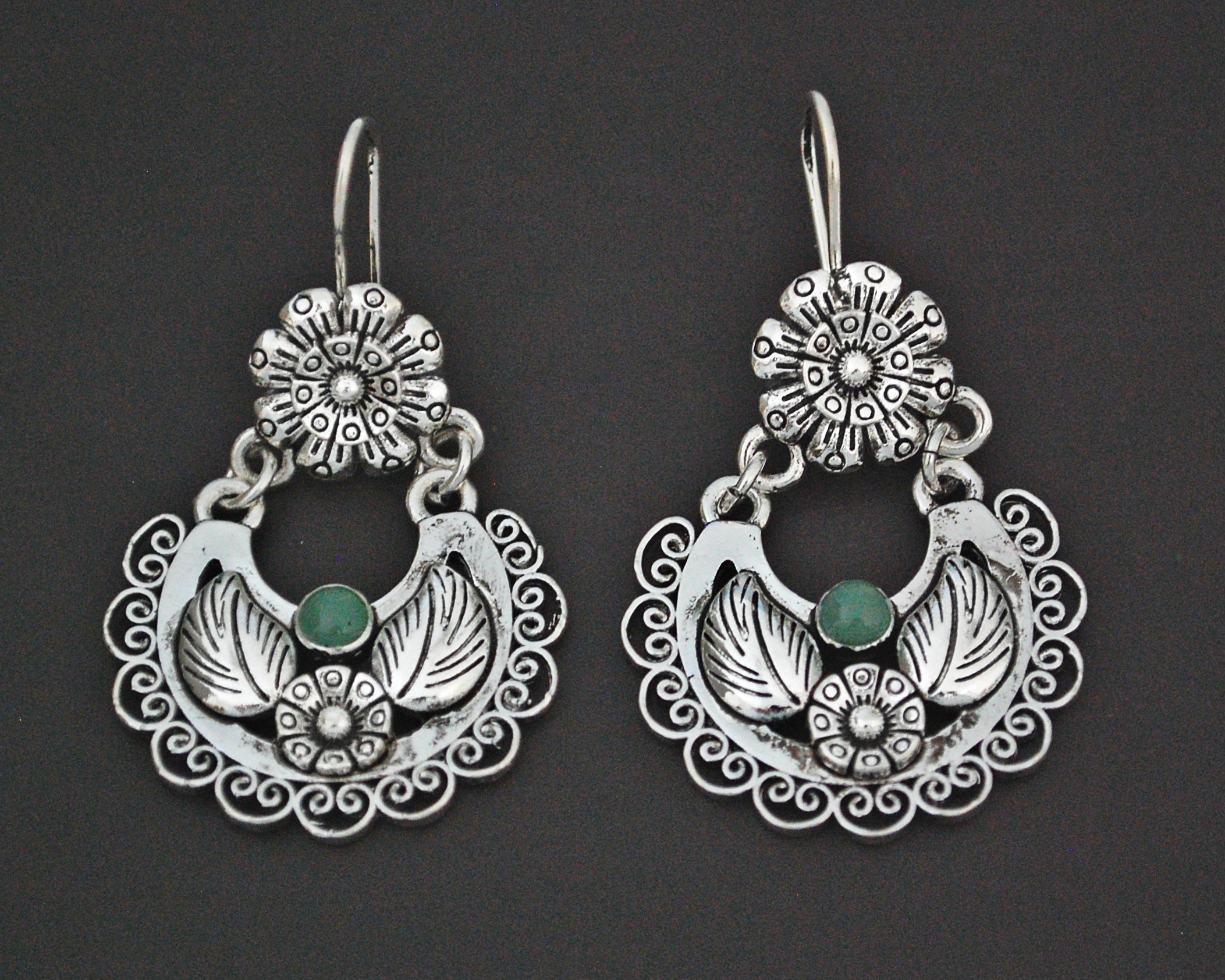 Guatemalan Jade Earrings