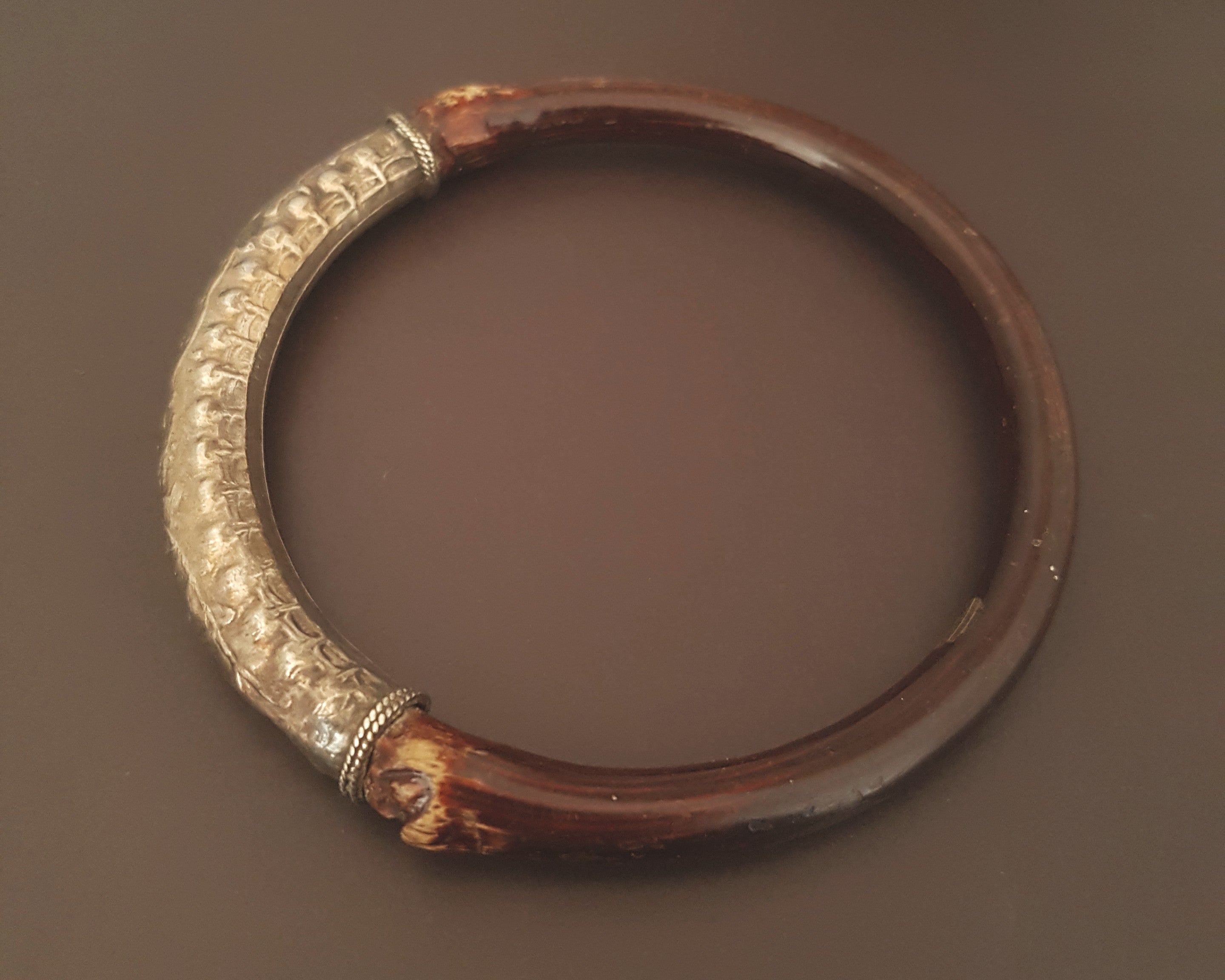 Chinese Bamboo Bracelet with Silver