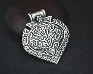 Rajasthani Silver Amulet with Tree of Life