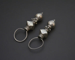 Old Rajasthani Silver Earrings