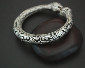 Rajasthani Tiger Silver Repoussee Bracelet