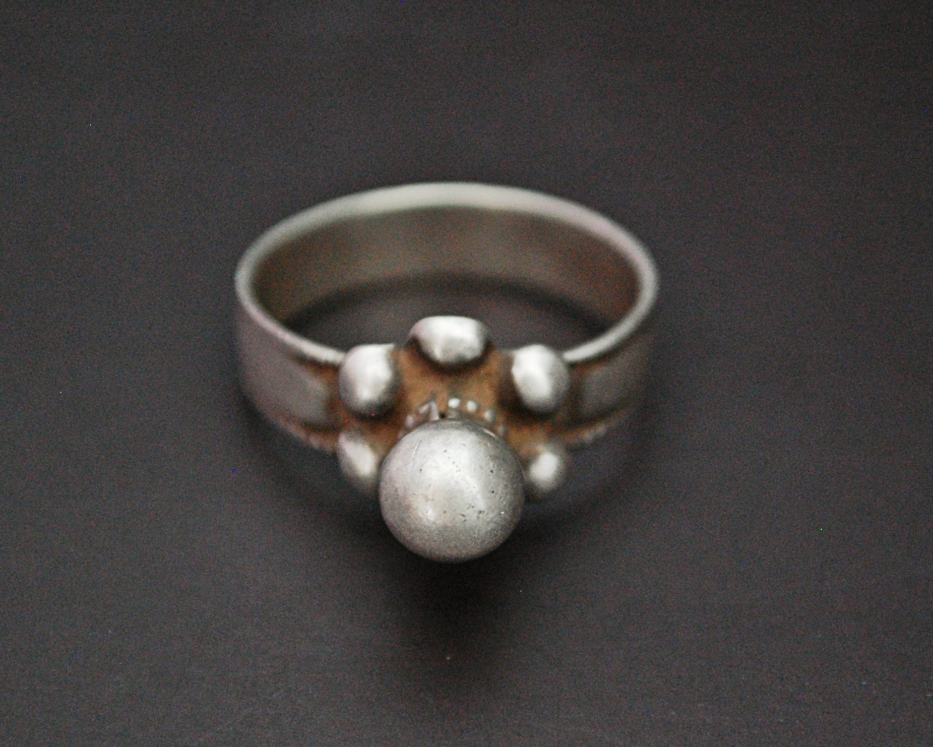 Old Rajasthani Tribal Silver Ring - Size 9