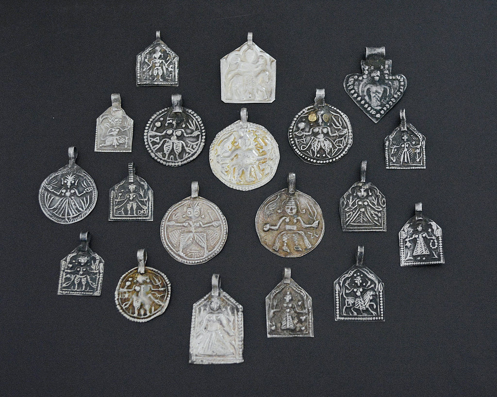Set Hindu Charm Amulet Pendants - SET