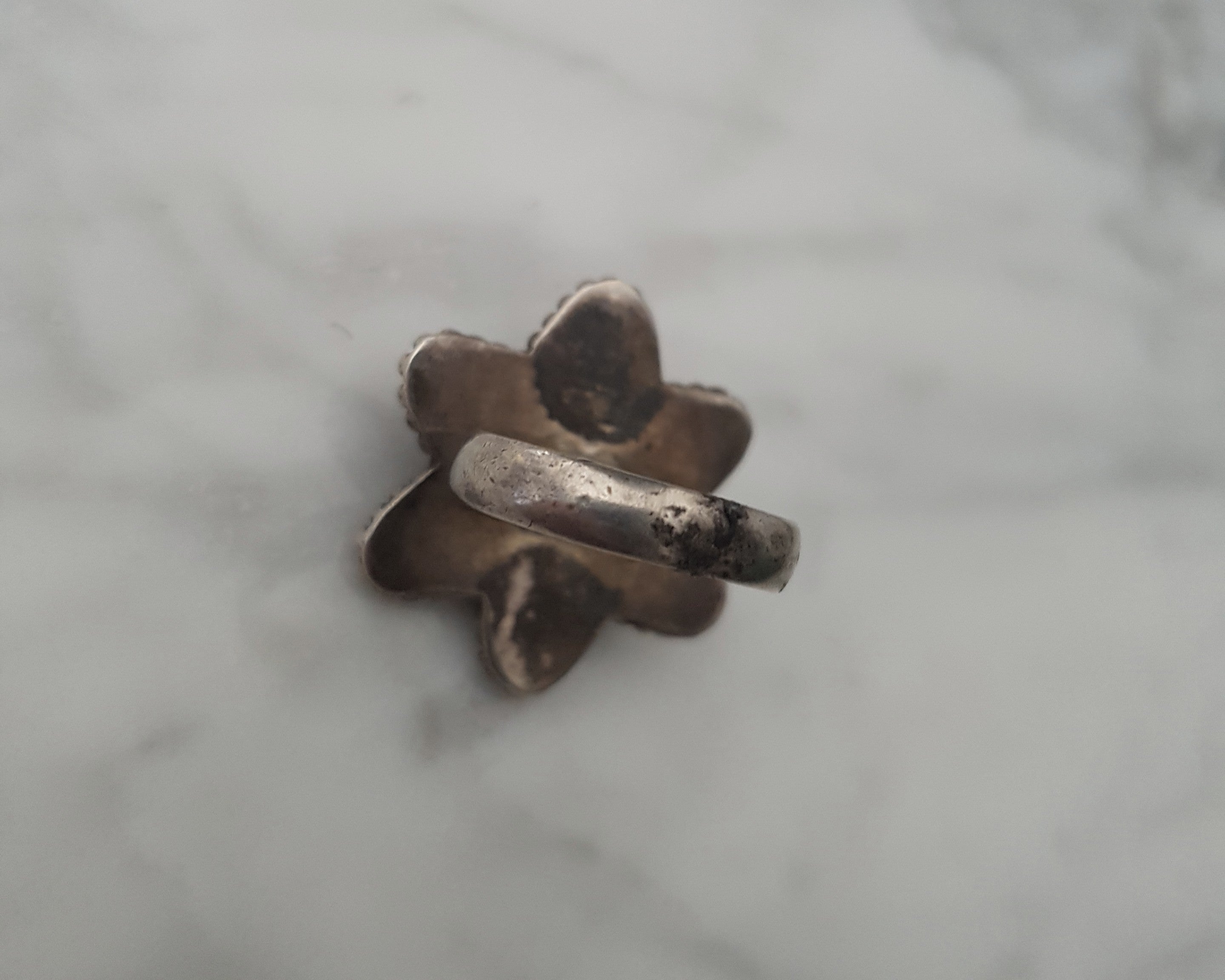 Ethnic Aventurine Ring from India - Size 6.5