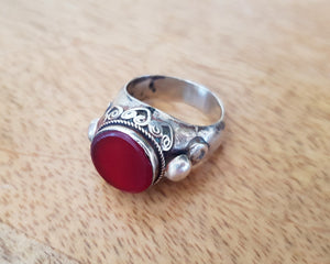 Turkmen Carnelian Ring - Size 9.5