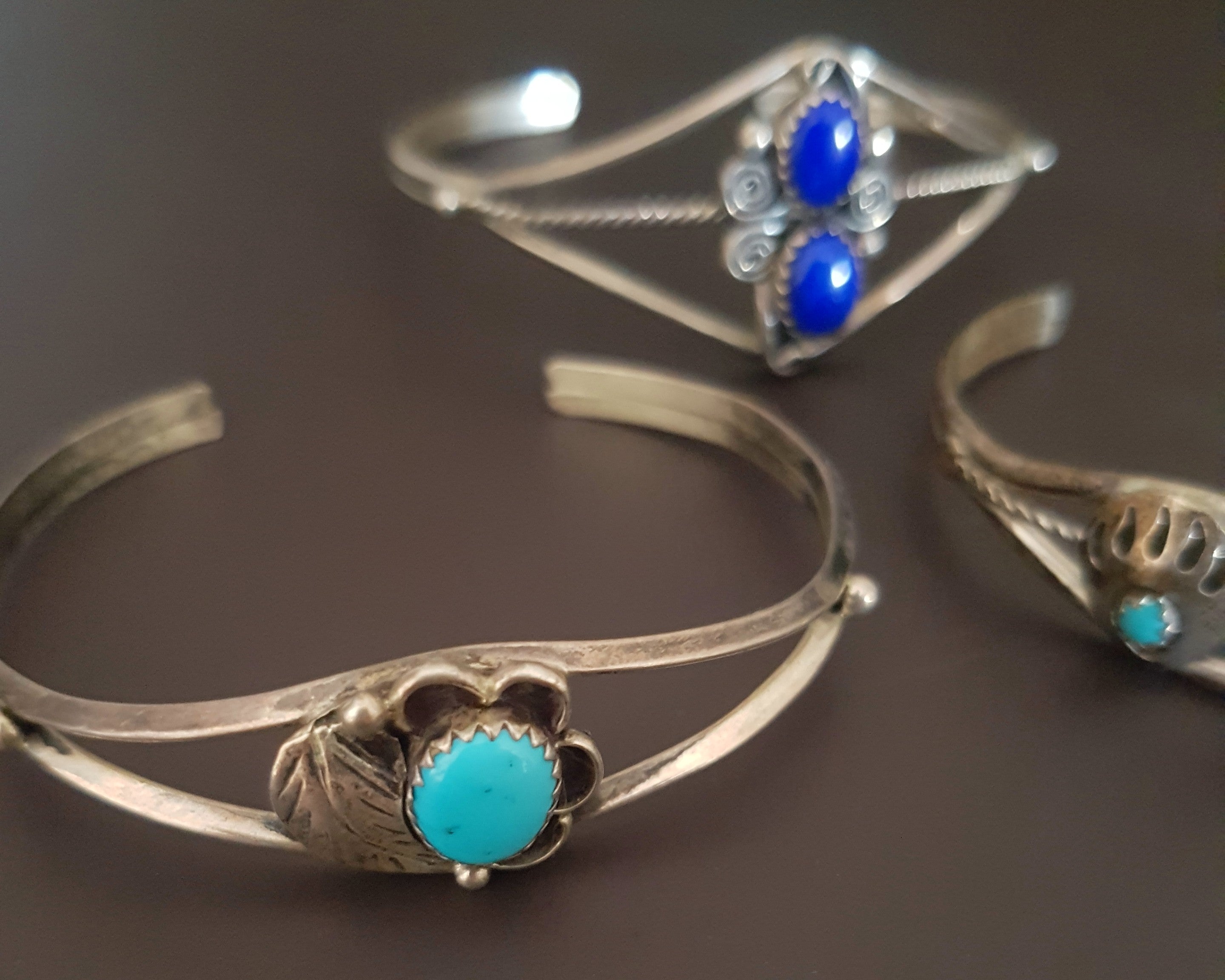 Set of 3 Navajo Cuff Bracelets - XXS
