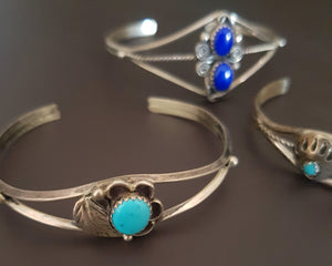 Set of 3 Navajo Cuff Bracelets - XXS