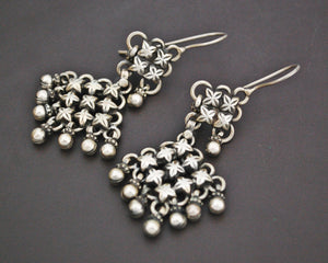 Rajasthani Silver Earrings with Bells