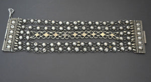 Ottoman Silver Chain Bracelet with Pin
