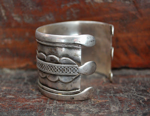Antique Turkmen Silver Bracelet