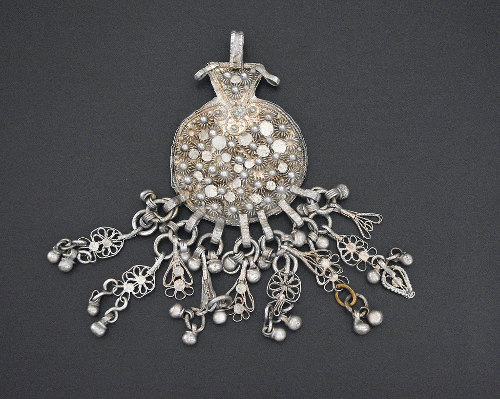 Yemeni Filigree Pendant with Dangles