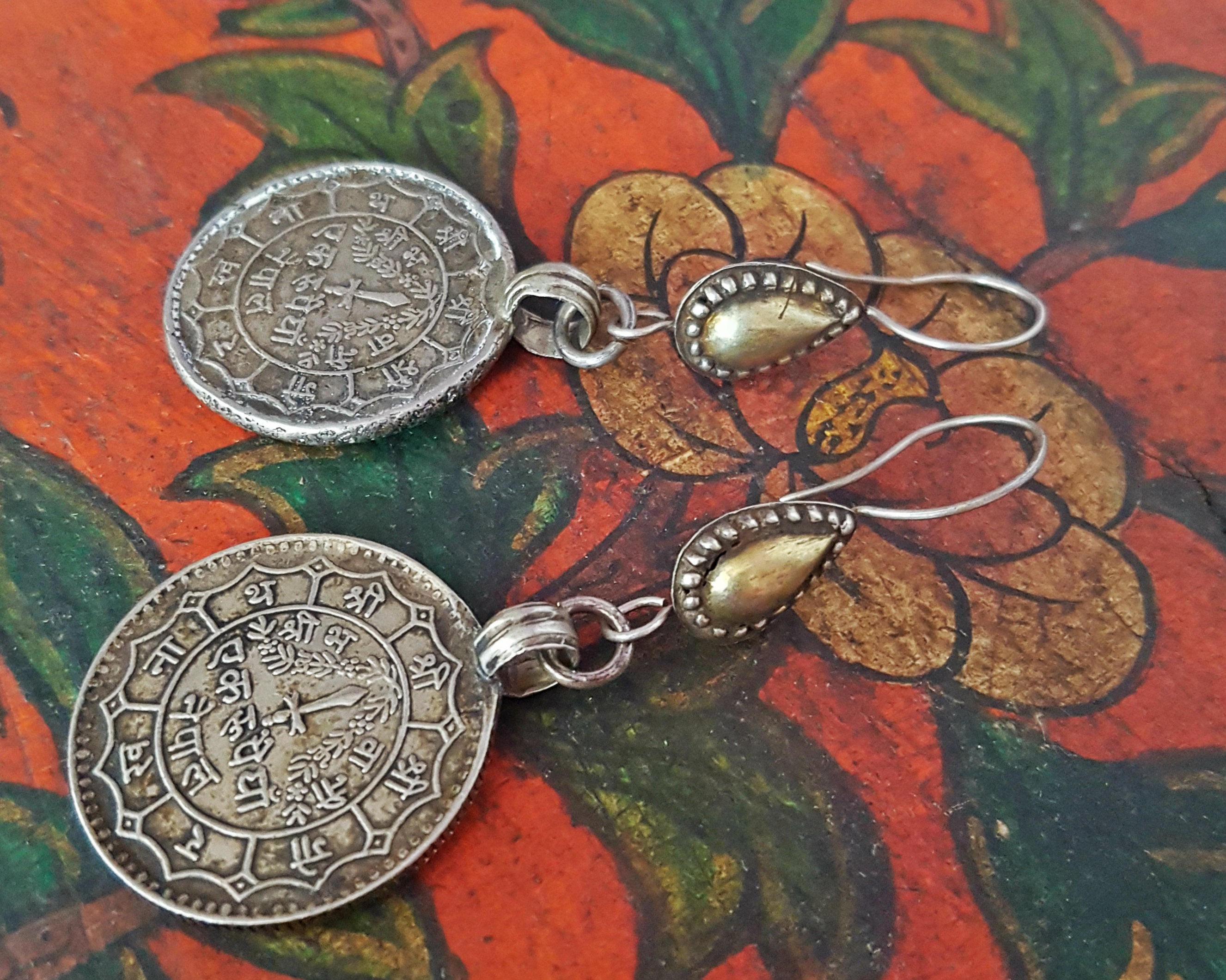 Ethnic Coin Earrings