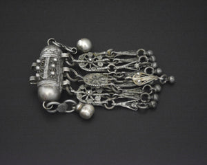 Yemeni Silver Hirz Pendant with Dangles