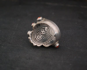 Nepali Turquoise Coral Ring - Size 6.75