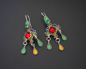 Berber Enamel Glass Earrings