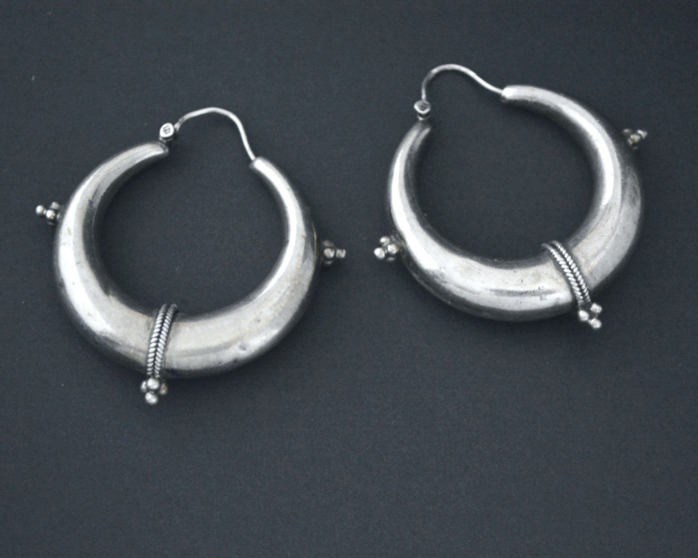 Ethnic Hoop Earrings - LARGE