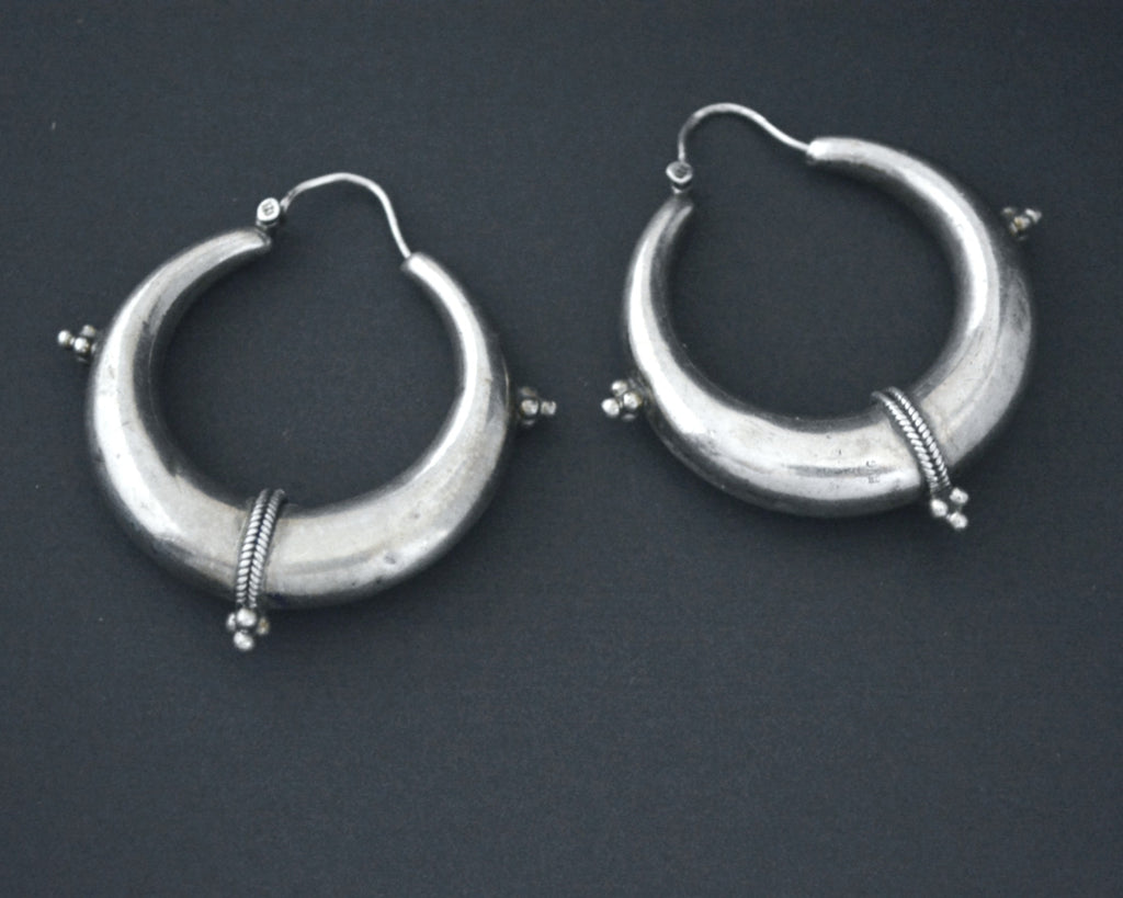 Ethnic Hoop Earrings - LARGE