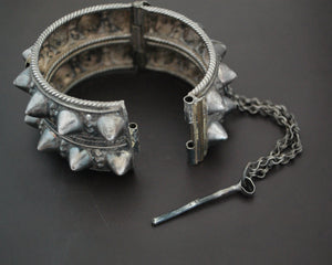 Omani Hinged Spike Bracelet with Gilding - Small Size