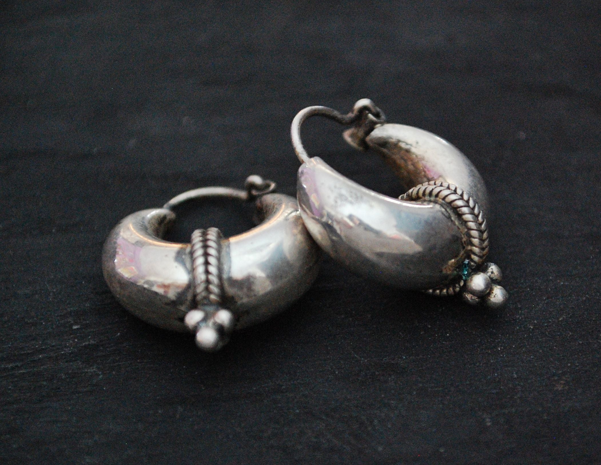 Ethnic Hoop Earrings - SMALL