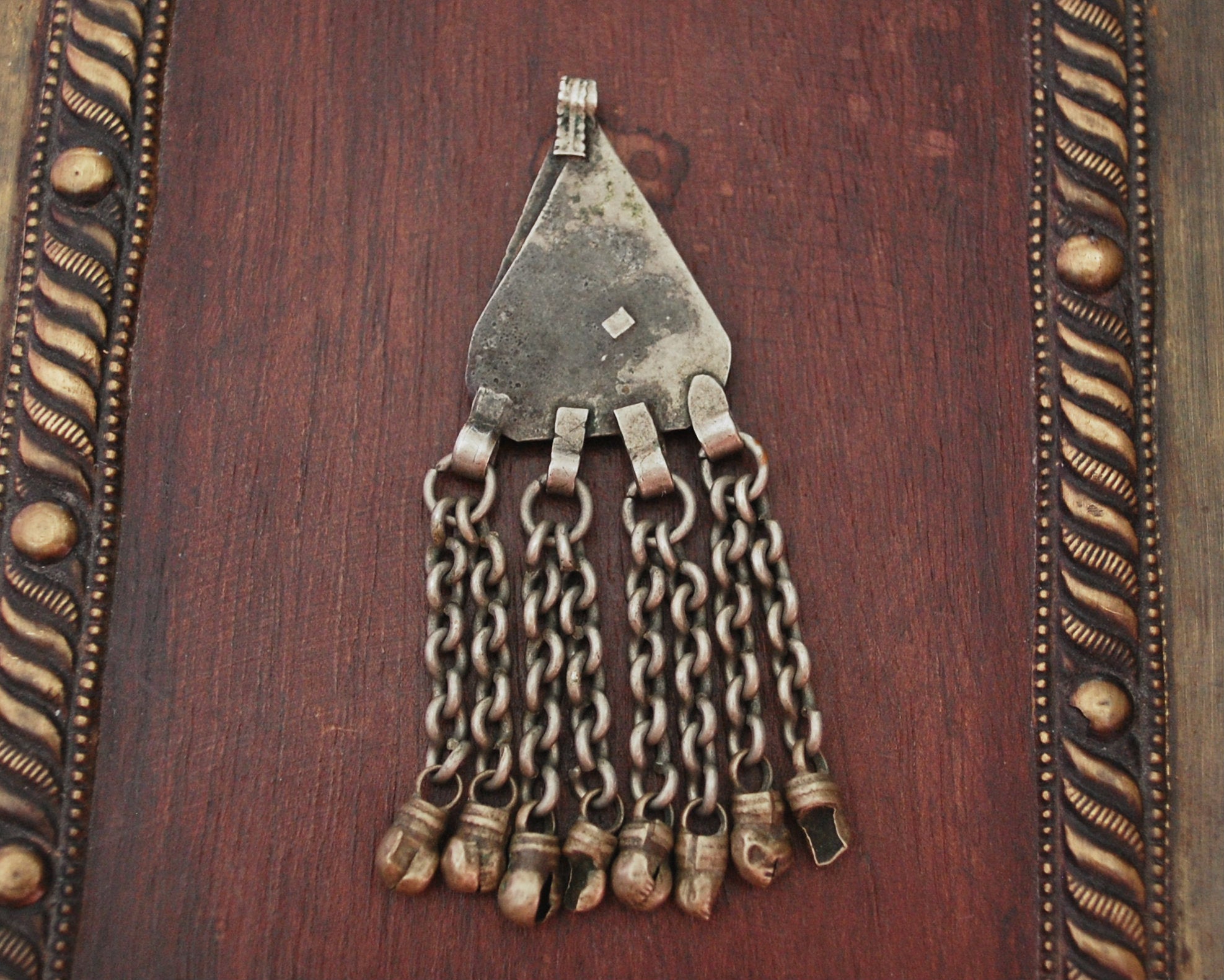 Old Yemeni Bedouin Pendant with Tassels