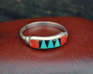 Zuni Multistone Inlay Ring - Size 7