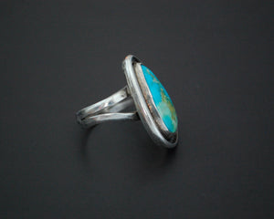Native American Navajo Turquoise Ring - Size 6.25