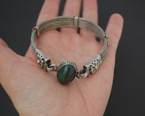 Rajasthani Snake Chain Bracelet with Chrysocolla