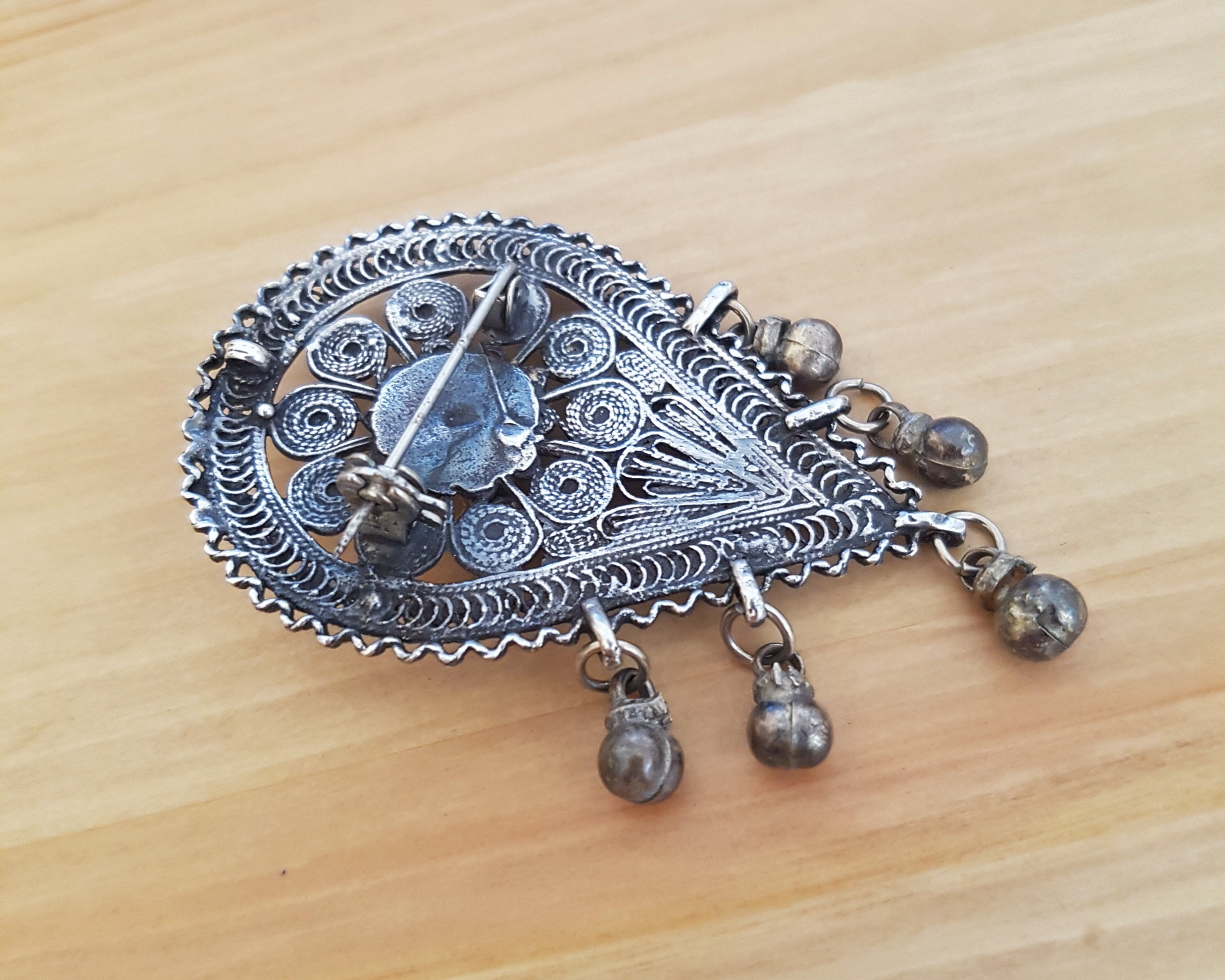 Yemeni Filigree Pendant Brooch