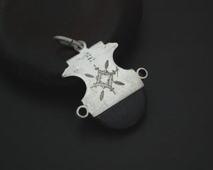 Tuareg Silver Ebony Pendant
