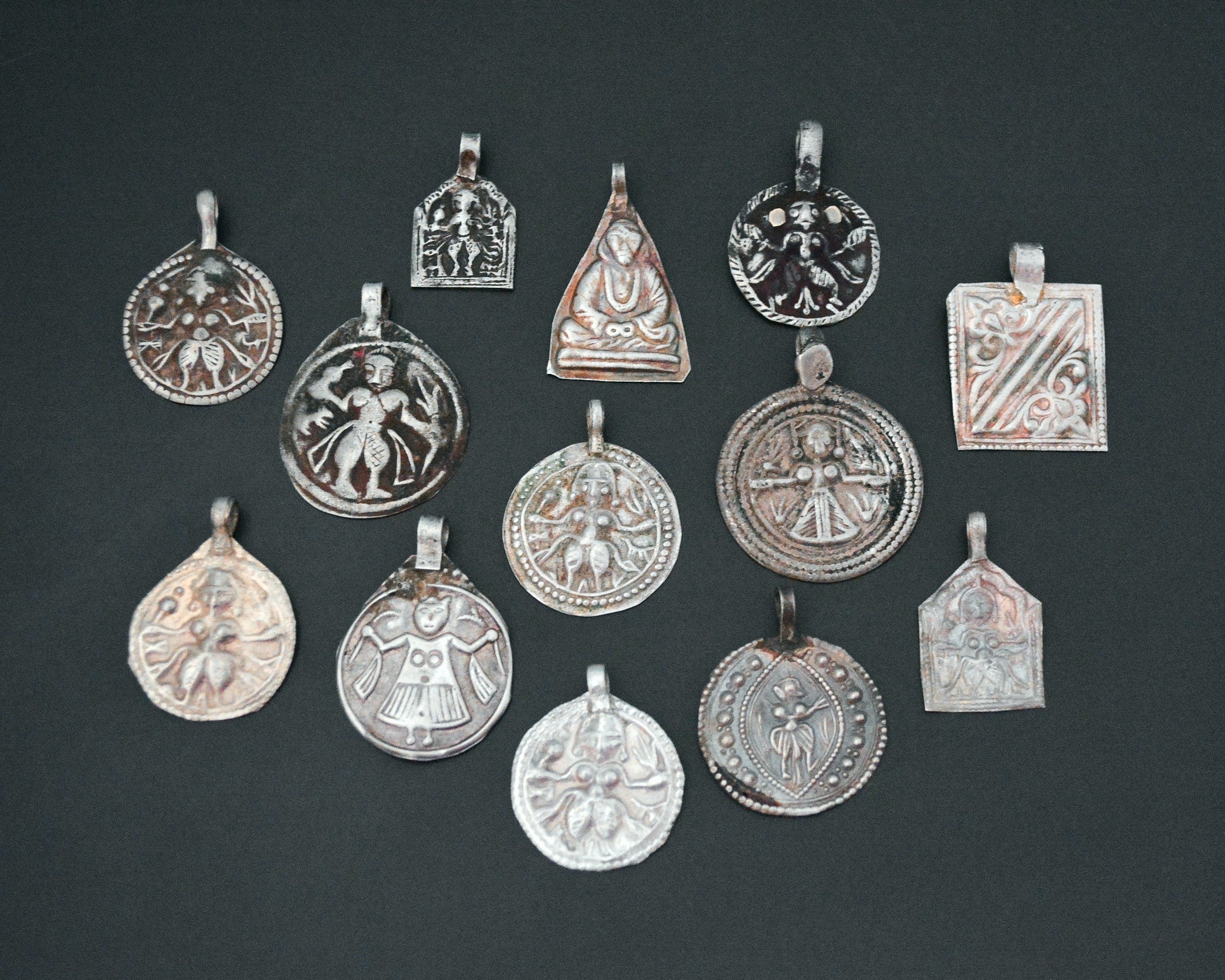 Set Hindu Charm Amulet Pendants - SET