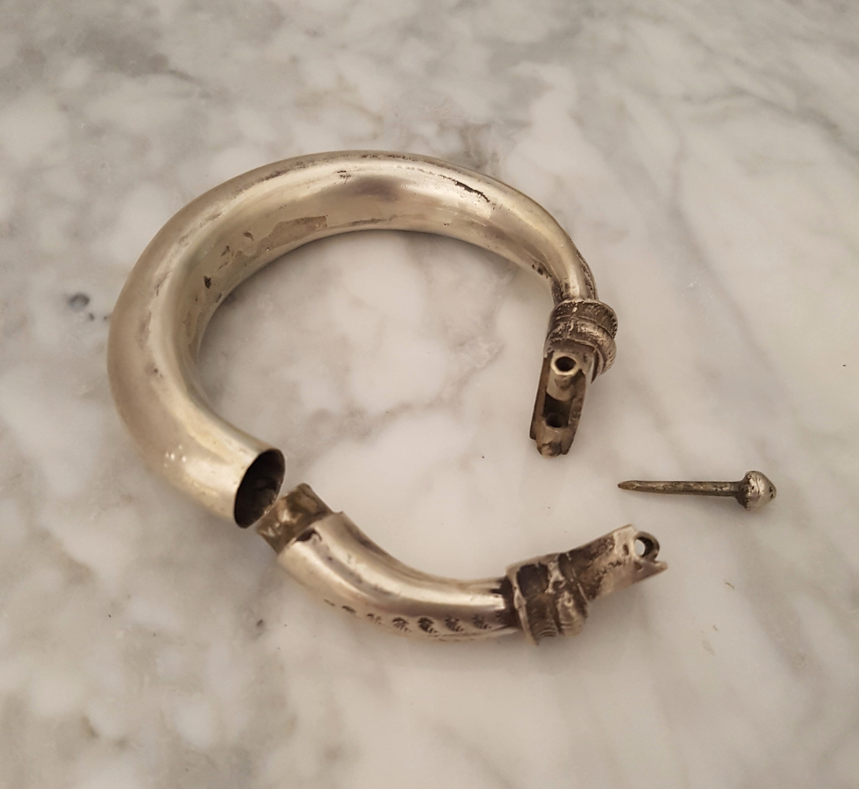 Reserved for S. -  Old Rajasthani Silver Bracelet