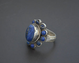 Ethnic Lapis Lazuli Ring from India - Size 8.5