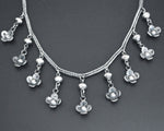 Bali Braided Snake Chain Necklace with Dangles