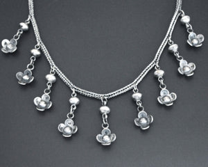 Bali Braided Snake Chain Necklace with Dangles