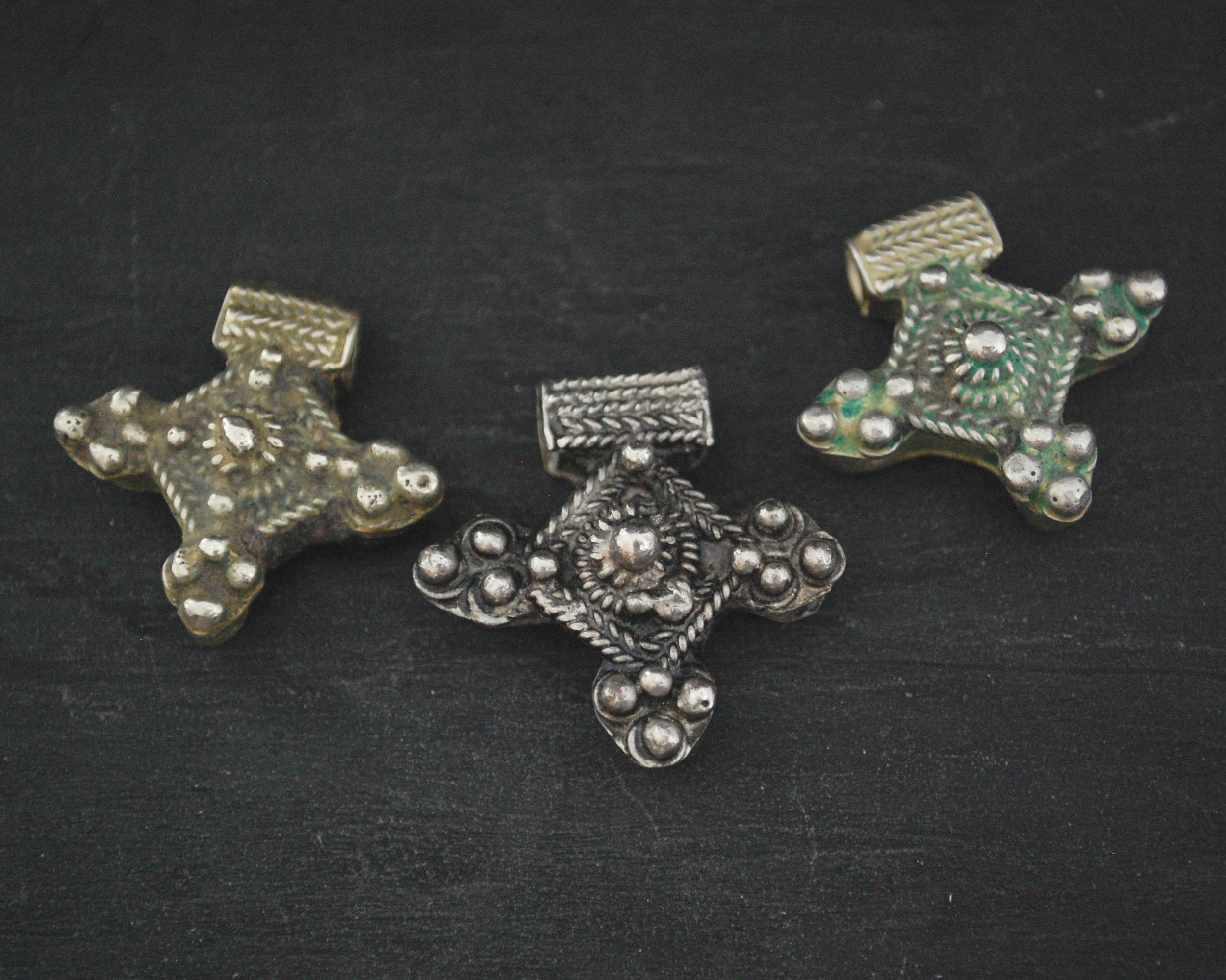 Berber Cross Pendants - Set of Two