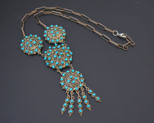 Zuni Turquoise Silver Necklace
