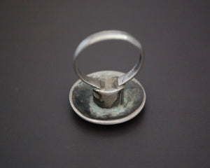 Ethnic Enamel Silver Ring - Size 7