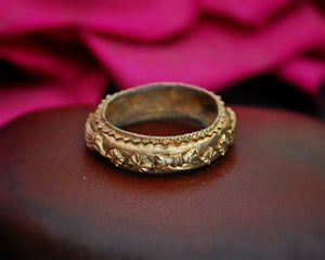 Indonesian Gilded Band Ring - Size 5.5